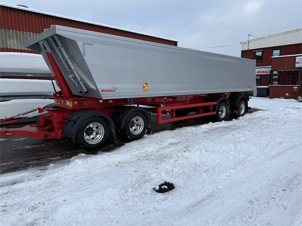 Benalu 6,8 ton Dubbel mont 38 tons tippsläpvagn. Siderale
