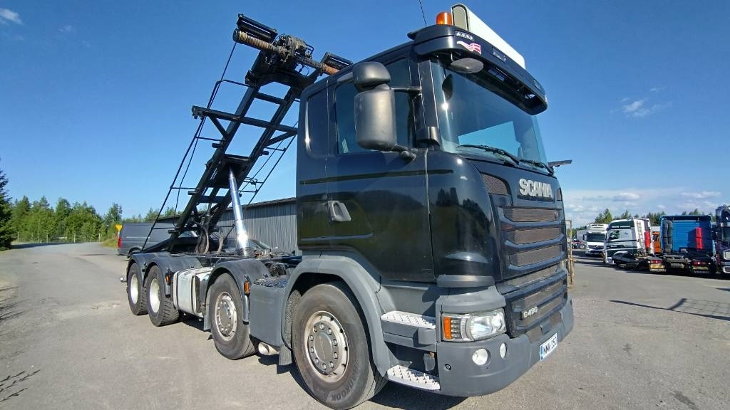 Scania R490 8x4 multilift vaijerilaite,napaperät