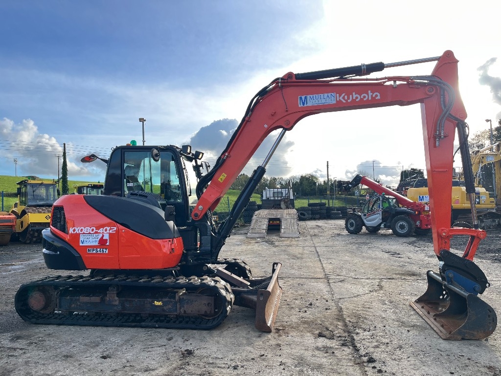 Mini-pelle Kubota KX080 — occasion 2020, 3 500 h