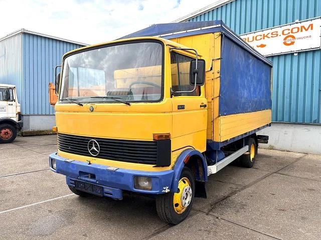 Camion PLSC Mercedes-Benz LP 813 D WITH TENT BOX (MANUAL GEARBOX / FULL STEE — occasion 1980