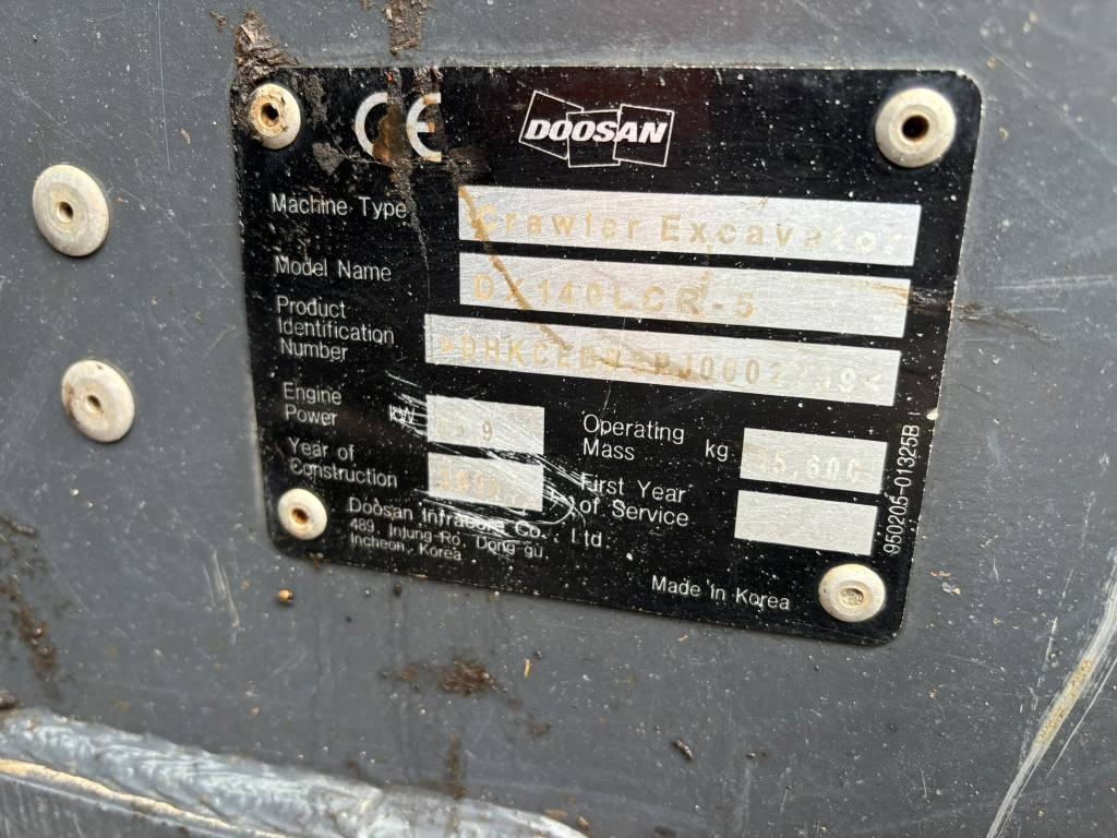 Doosan DX 140 LCR-5/ Kallistuva kauha, Pienet tunnit kuva 17