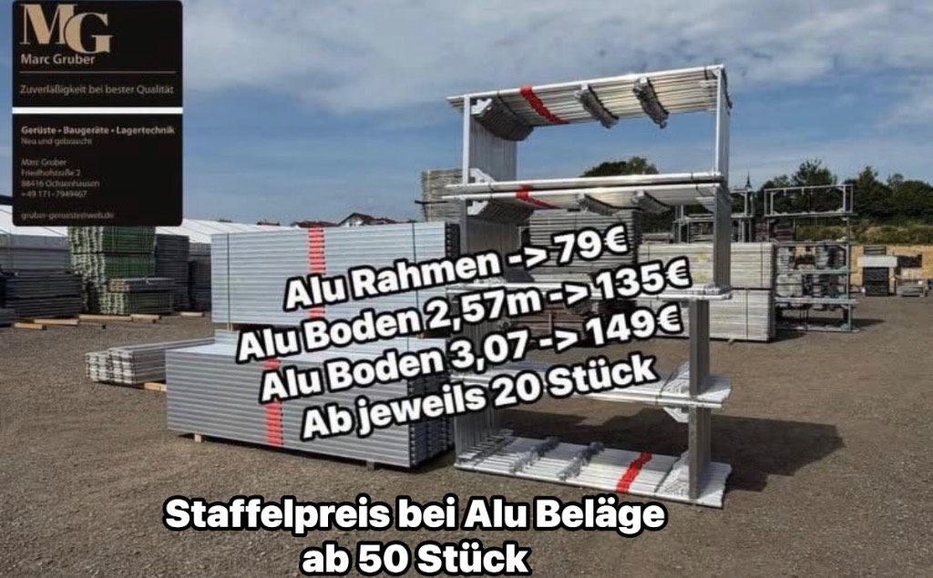 Échafaudage MJ Neu! Aluminium - Gerüst – Rahmen und Böden Alum — occasion