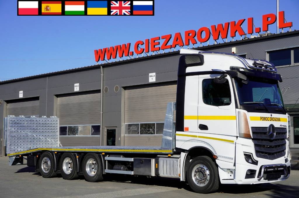 Camion treuil Mercedes-Benz Actros L 3552 8x4 / TOW PLATFORM 9 m — occasion 2024