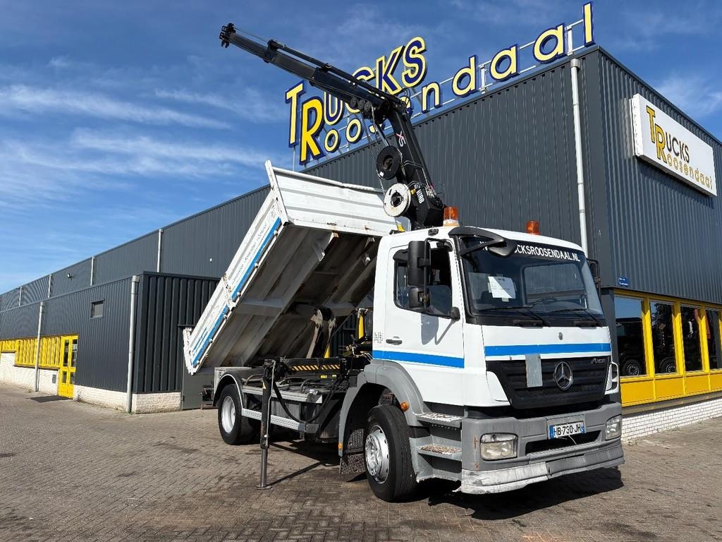 Camion benne Mercedes-Benz Axor 1924 + HIAB 088 ES -3 HIDUO + TIPPER + MANUAL — occasion 2008