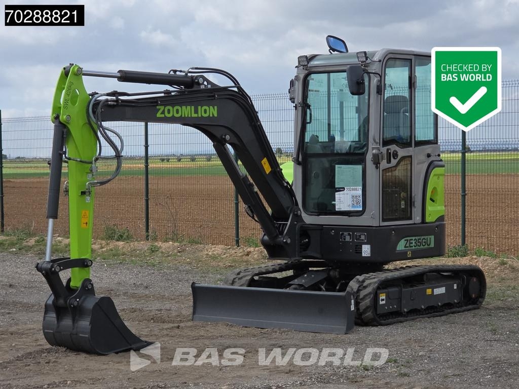 Zoomlion ZE35 GU Garantía de fábrica - A/C - Kubota Motor -
