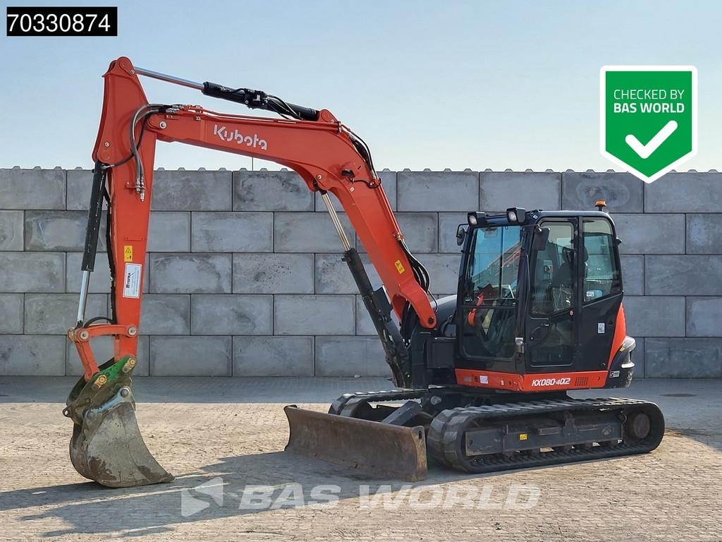 Mini-pelle Kubota KX080-4 A/C — occasion 2021, 2 789 h