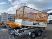 Gourdon RB35 REMORQUE BENNE BASCULANTE 2 ESSIEUX 3,5T