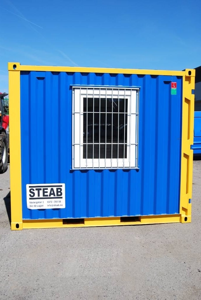 Containex Förrådscontainer 10 fot Fönster ventilation Elpkt