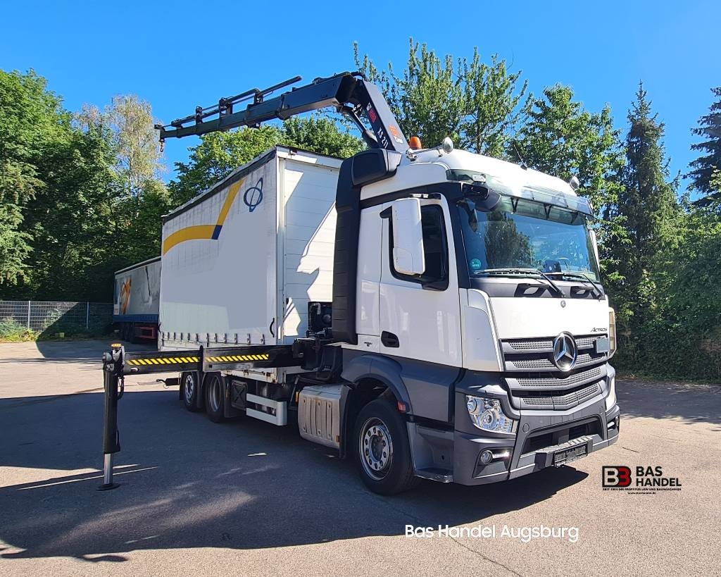 Mercedes-Benz Actros 2545 LS HIAB XS211 Funk Retarder Lenkachse