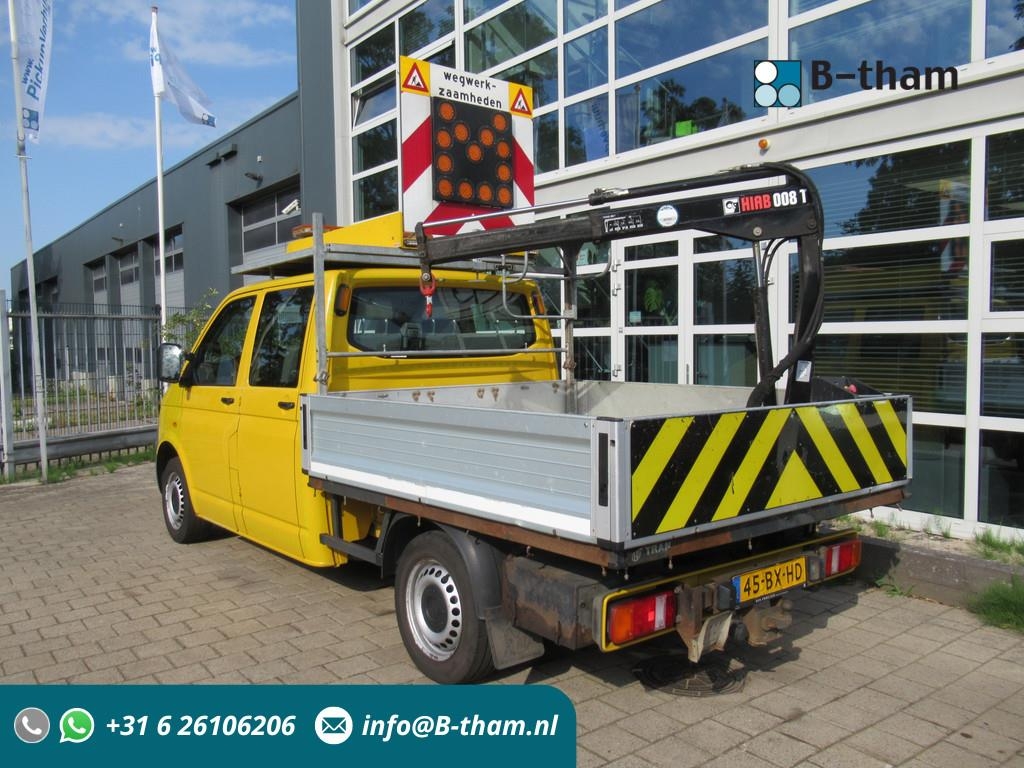 Volkswagen Transporter 1.9 TDI 340 DC + HIAB 008 T Kraan Cran
