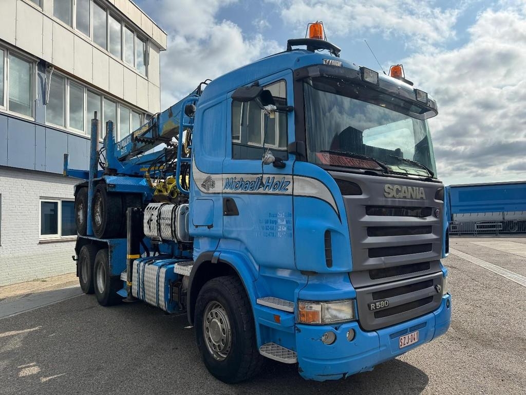 Scania R580 6X4 + LOGLIFT F251S89A + 2 AXLE HANGER