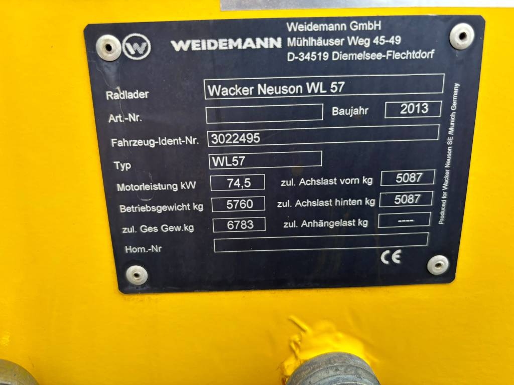 Wacker Neuson WL 57 Winter Edition / Webasto, Kauha, Piikit kuva 21