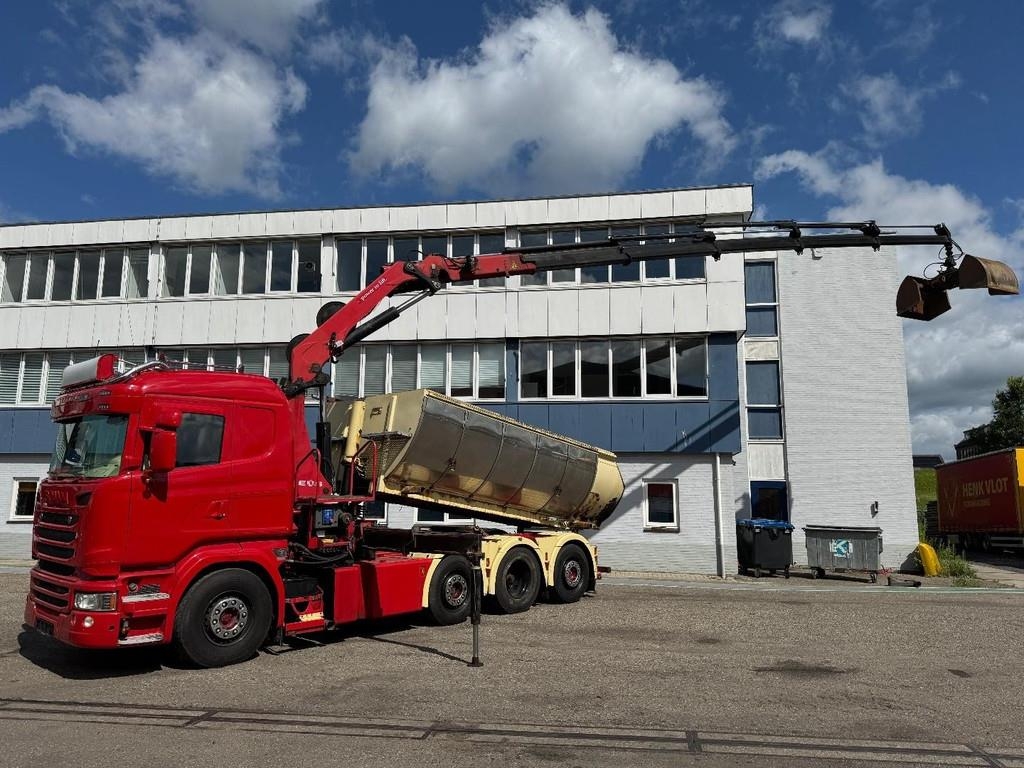 Scania R520 V8 8X2 EURO 6 KIPPER + HMF 2620-K5 + REMOTE C