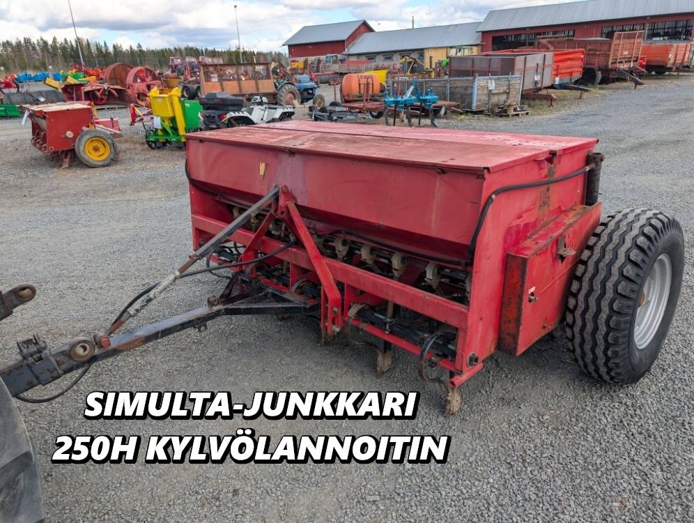 Simulta Junkkari 250H hinattava kiekkovantailla ja jyräpyörillä