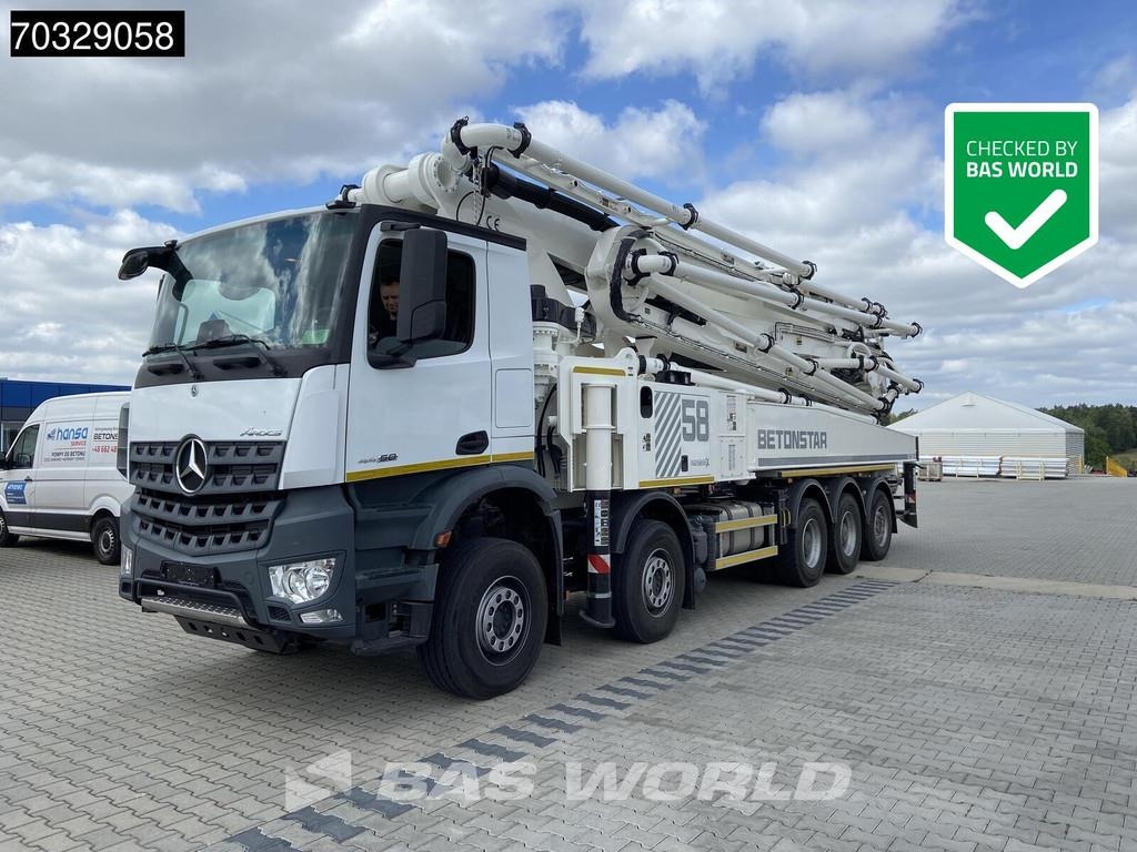 Mercedes-Benz Arocs 4458 Arocs 10X4 58mtr Betonstar H58-7RZ pump