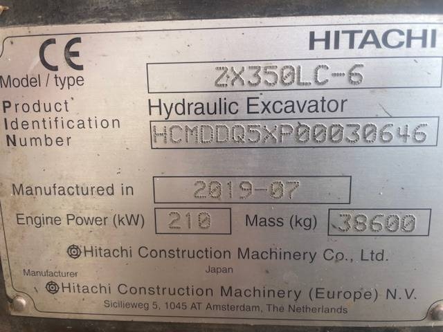 Hitachi ZX 350 LC-6 / PITKÄPUOMI 20m rv... kuva 13