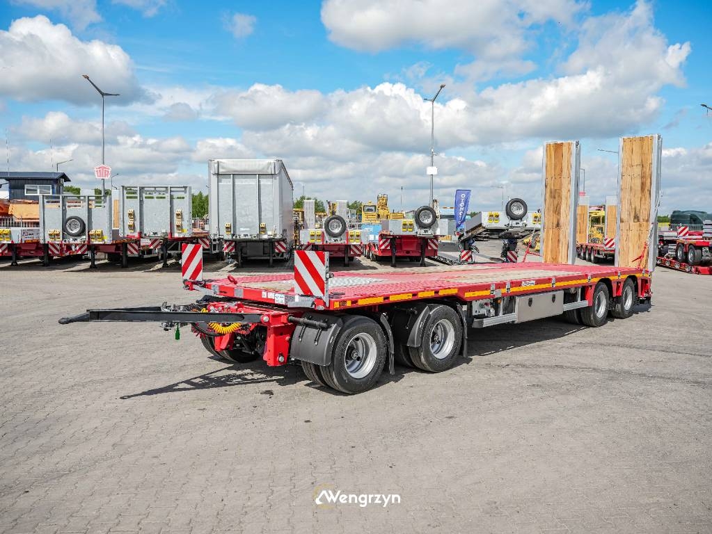 MAX Trailer 4 osiowa przyczepa, najazdy hydrauliczne