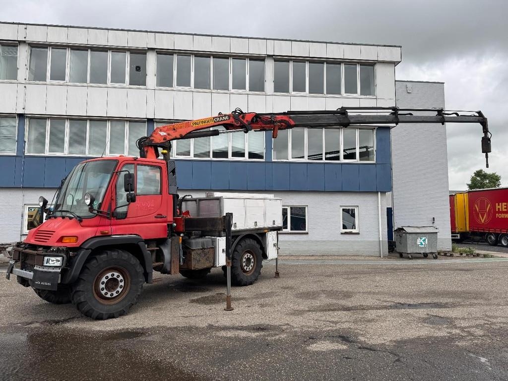 Unimog U400 4X4 + PALFINGER PK 16502 + REMOTE CONTROL