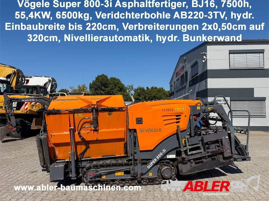 Vögele Super 800-3i Einbaubreite 220 cm