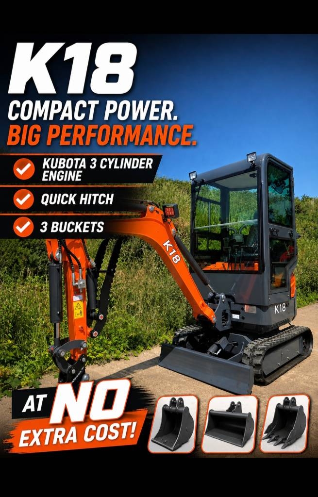 KGX K18 Kubota Powered 1.8ton