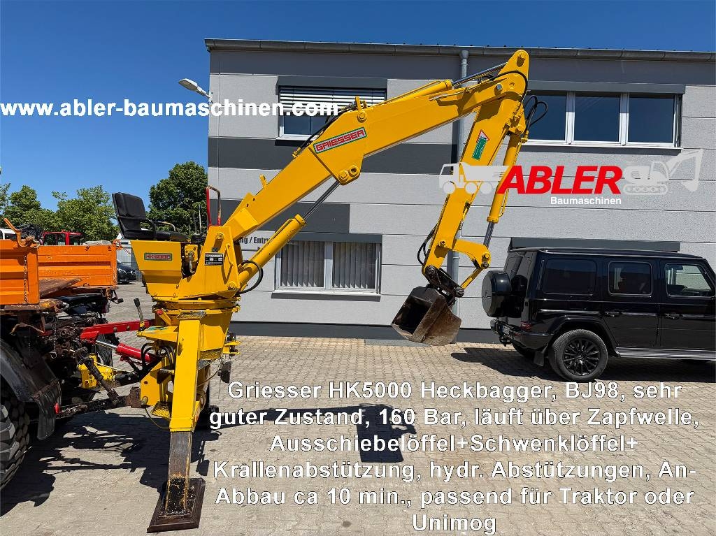 Griesser HK5000 Heckbagger Zapfwelle