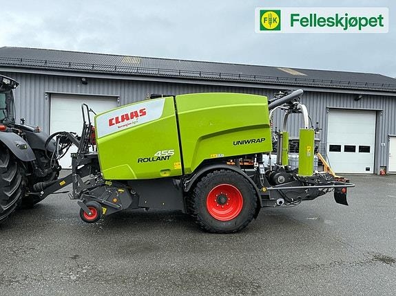 CLAAS 455 Rollant Uniwrap Rundballepresse kun 3500 balle