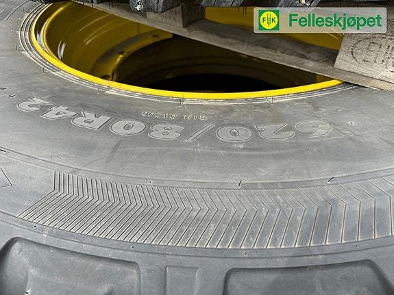 John Deere Hjul par: Nokian TRI2 620/80R42 Fakspro GUL DW20B
