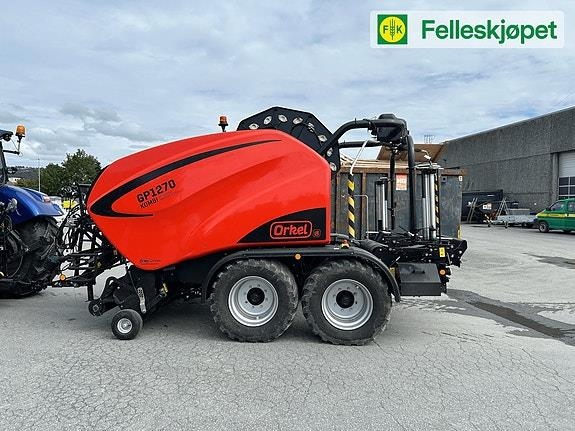 Orkel GP1270 Kombi Runballepresse KUN 450 baller, fremst