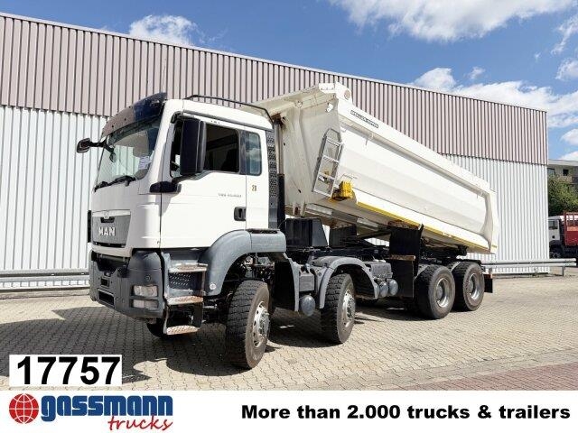 MAN TGS 35/41.400 8X8 BB, Stahlmulde ca. 19m³