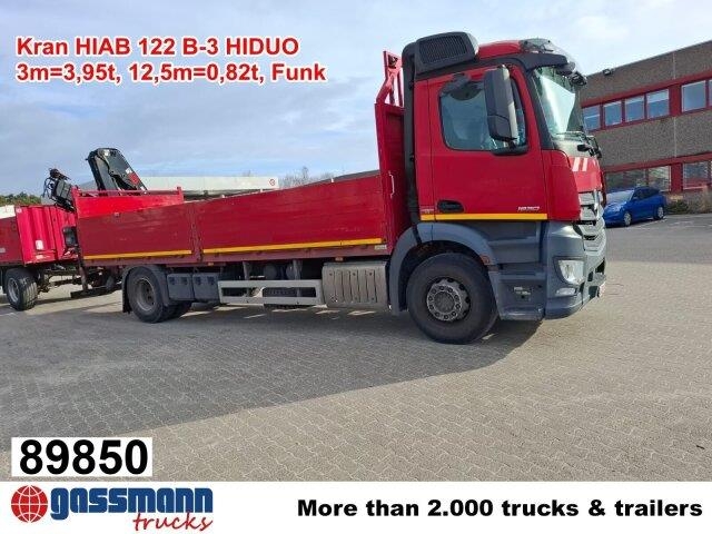 Mercedes-Benz Antos 1830 L 4x2, Kran HIAB 122 B-3 HIDUO, Funk