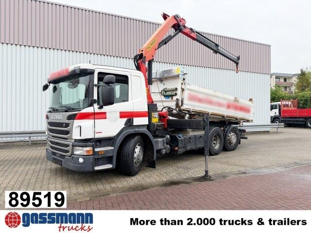 Scania P 320 6x2/4, Kran Palfinger PK 13001-K A,