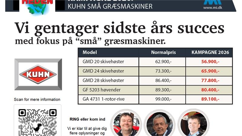 Kuhn Små græsmaskiner - kampagne