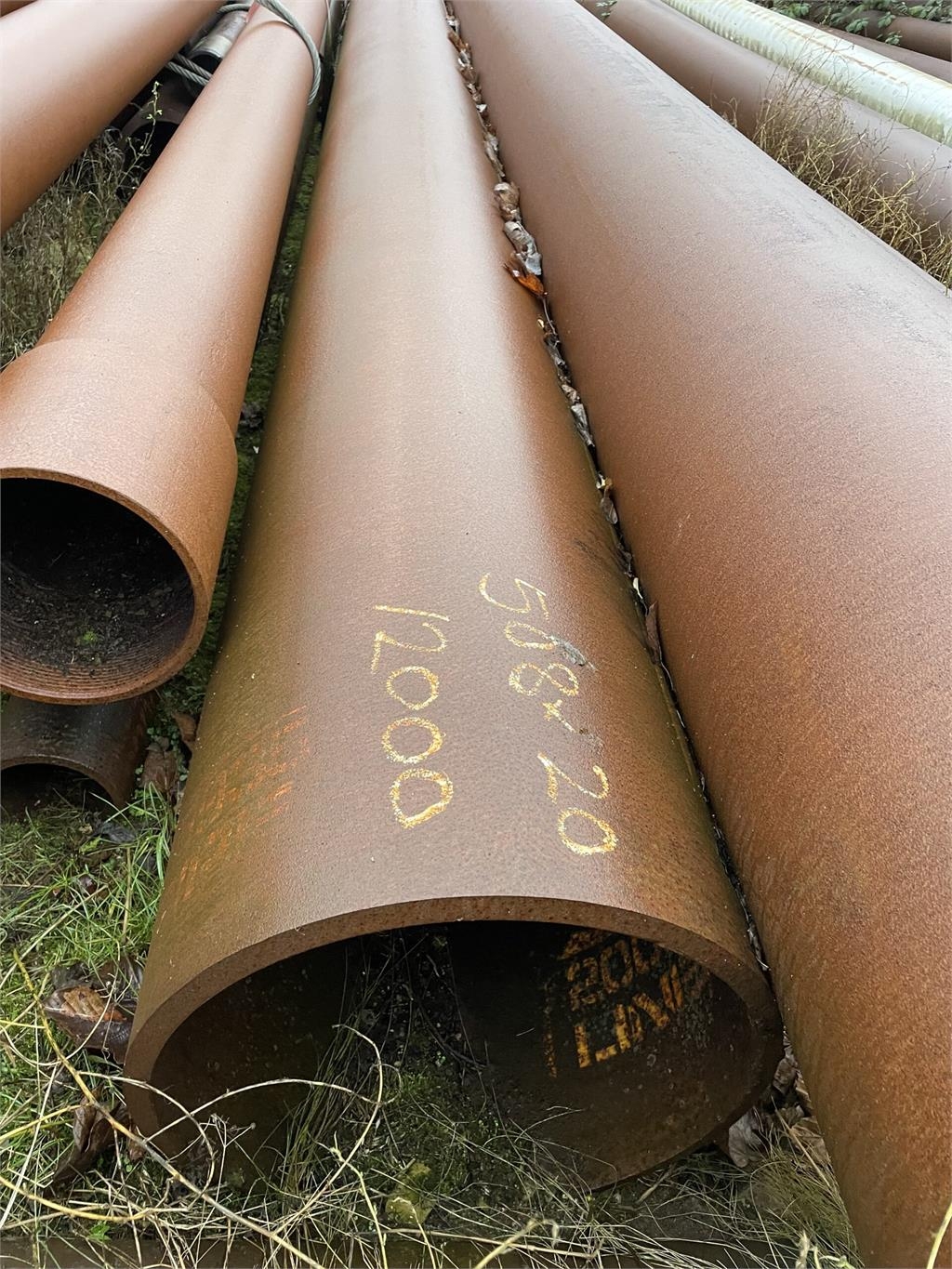 Stålrør ø508x20x12000 mm