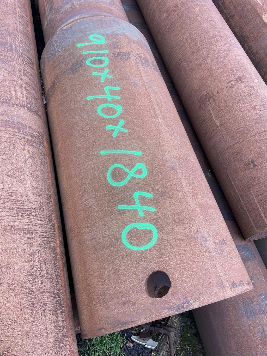 Stålrør ø910x40x1840 mm
