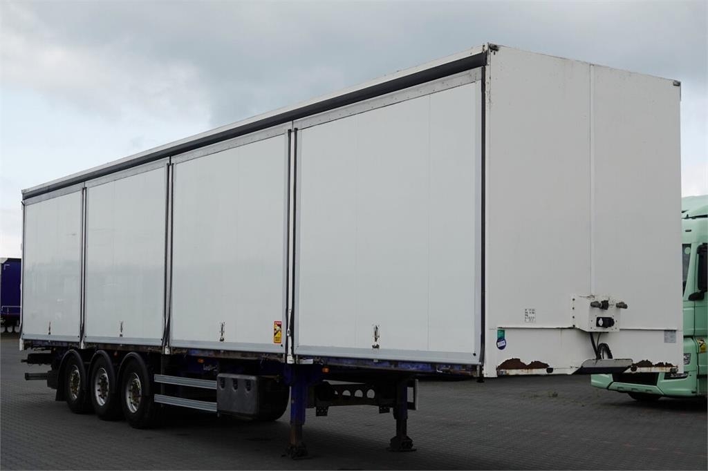 Lecitrailer KONTENER / KOFFER / OTWIERANE BOKI / MOCNA PODŁOGA