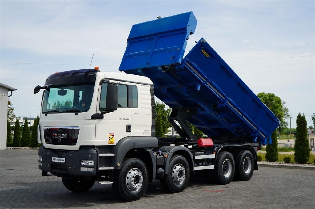 MAN TGS 35.360 / 8X4 / WYWROTKA 2 STRONNA / HYDROBURTA