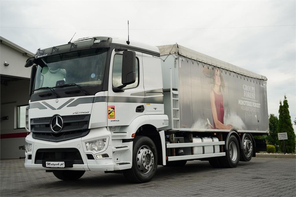Camion benne Mercedes-Benz ACTROS 2543 / RUCHOMA PODŁOGA / WALKING FLOOR / 6X — occasion 2016