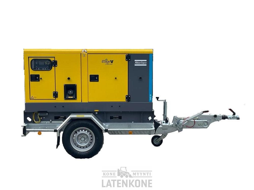 Atlas Copco QAS 30 50 Hz Generaattori StageV vetovarustuksella