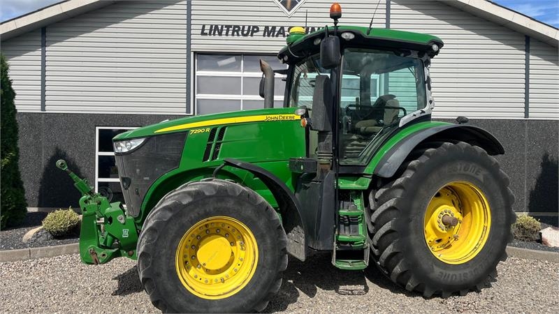Tracteur agricole John Deere 7290R Godstraktor med frontlift — occasion 2014, 8 338 h