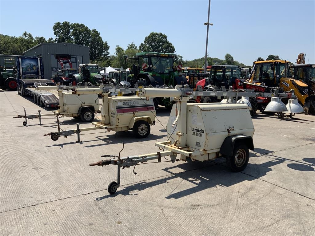 Amida Lighting Towers X3 JOB LOT Generator (ST26592)