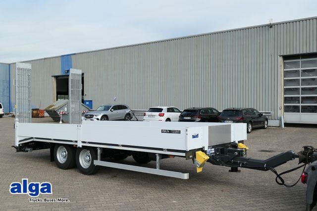 Remorque surbaissée alga TAT-B 110, 6.300mm lang, 2x am Lager,Rampen — occasion