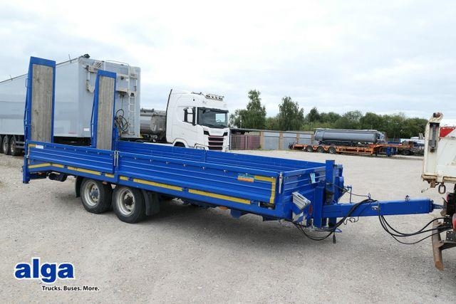 Remorque surbaissée Blomenröhr 664/11900, Tandem, 6.400mm lang,Rampen,Container — occasion 2017