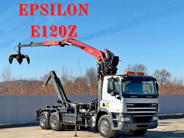 DAF CF 85.460 * ABROLLKIPPER + EPSILON E120Z /6x4