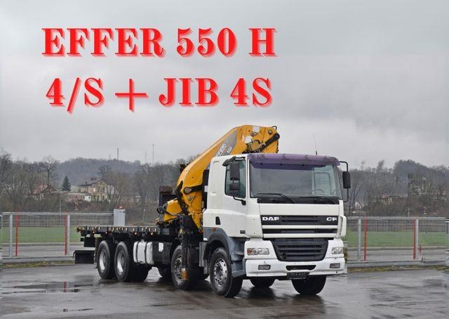 DAF CF 85.480 * EFFER 550 H 4/S+JIB 4S* FUNK / 8x4