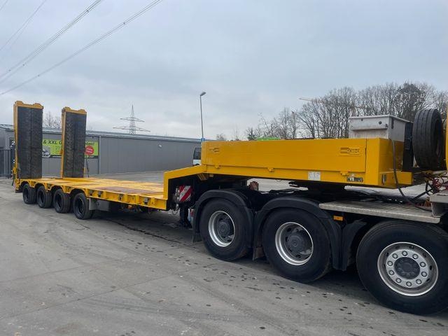 Semi-remorque surbaissée Goldhofer STZ-L4-34/80A/Zwangsgelenkt/Rampen/15,5m/49600kg — occasion 2006