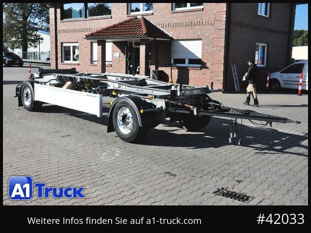 Remorque porte-conteneur Hüffermann HSA 1870, Luft, Schlitten, verzinkt, Alufelgen — occasion 2017