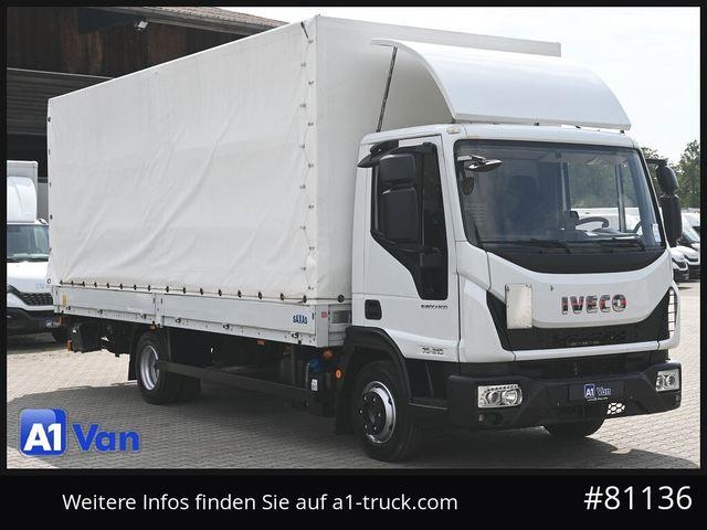 Camion PLSC Iveco Eurocargo 75E21 Pritsche Plane, LBW, Luftfederun — occasion 2017