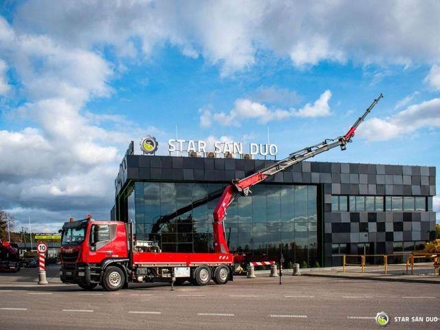 Iveco STRALIS 460 6x4 HMF 4020-K5 Fly Jib Crane