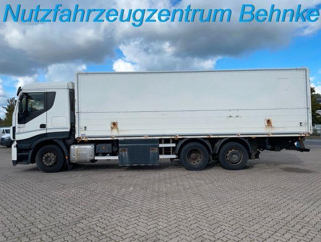 Camion boissons Iveco Stralis AS260/ 8m Ewers Aufbau/ AC/ LBW 2.5t — occasion 2015