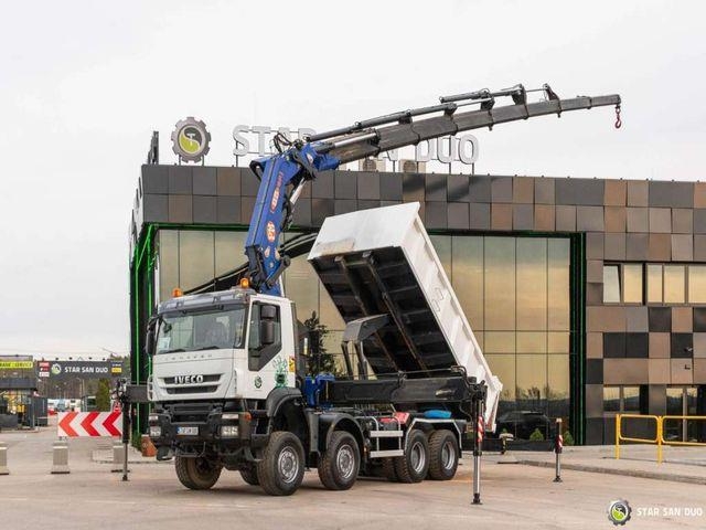Iveco TRAKKER 450 8x8 PM 85SP Crane Kipper Tipper